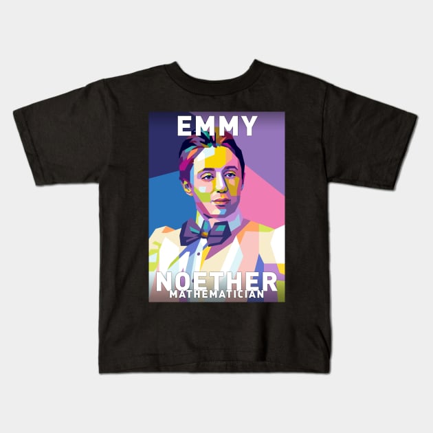 Emmy Noether Kids T-Shirt by Shecience